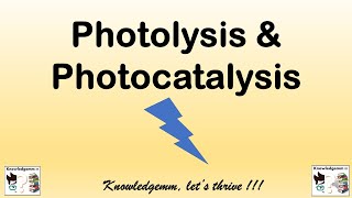 Photocatalysis amp photolysis  Advanced oxidation process  wastewater treatment  Physical treatment [upl. by Inhoj]