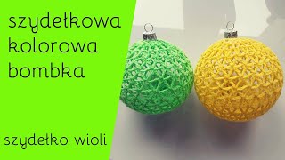 Szydełko Wioli  nowy wzór bombki na choinkę crochetcrocheting [upl. by Novak417]