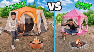 Overnight Jungle survival challenge in low to high budget camping tent [upl. by Eiramanit]