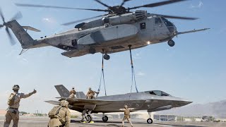 US Testing Its New Largest Helicopter During Heavy Lifting of F35 [upl. by Paolina970]