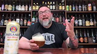 Massive Beer Review 2050 Paulaner Brewing HefeWeizen Natural Wheat [upl. by Enelear]