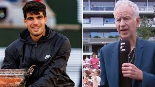 Carlos Alcaraz disagrees with John McEnroe and snubs Wimbledon for another tournament [upl. by Columbyne91]