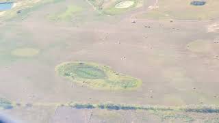 Flight Landing 🛬 at Saskatoon AirportSaskatoon from sky [upl. by Lebasiairam]