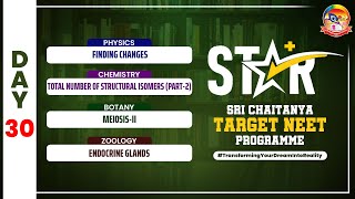 Day 30  STAR  FINDING Changes Isomers MEIOSIS amp ENDOCRINE GLANDS  srichaitanyagosala [upl. by Koloski219]