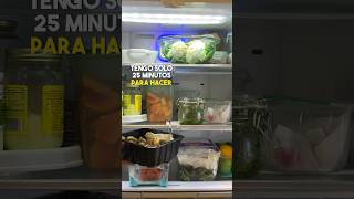 Meal prep en 25 minutos cocina [upl. by Bounds]