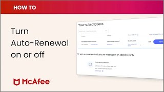 How to turn AutoRenewal on or off [upl. by Nyrhtak787]