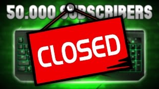 Razer Blackwidow Keyboard GIVEAWAY 50000 Subscribers CLOSED [upl. by Highams]