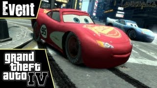 Grand Theft Auto IV PC  Disney Cars Mods  July 30th 13  Lenichelles Event [upl. by Nus896]