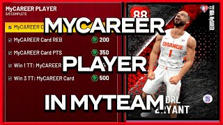 How To Add Your MyCareer Player To MyTeam In NBA 2K22  Agenda Guide [upl. by Negem745]