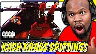 KASH KRABS SPITTING  KRUSTY KREW ANTHEM BACK ON THE GRILL MUSIC VIDEO REACTION [upl. by Nelra124]