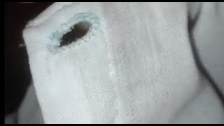 how to sew button and hole fashion [upl. by Atilamrac]