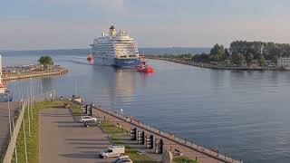 Cruise Ship quotSpirit Of Discoveryquot Visits Gdansk Poland [upl. by Ping612]