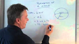 How to work out the perimeter circumference of a circle [upl. by Leirad]