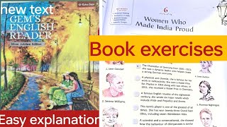 Class 7 L5 Women who made India proud Book exercisesenglishgemsenglishreader [upl. by Vanhomrigh]