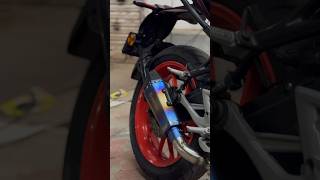 Exhaust installation yamaha MT15yamaha youtubeshorts instagramreelsbikelover exhaustmodified [upl. by Annasoh]