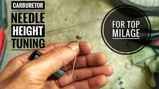 Motorcycle Carburetor  Needle Height Tuning Adjustment For Bogging Problem [upl. by Ative]