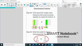 Lesson 92  Reteaching Video 1  Decompose Fractions [upl. by Islehc]