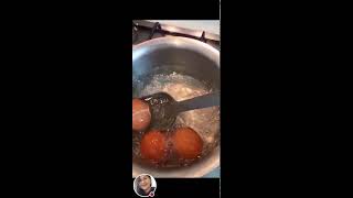 BOILING BROWN EGGS LOOPTRENDING VIRAL [upl. by Nnaer]