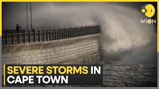 South Africa Cape Town is hit by more storms people displaced by floods and damage  WION [upl. by Snoddy243]