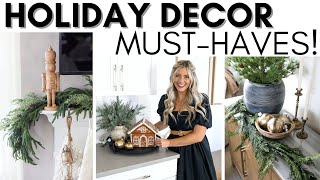 HOLIDAY DECOR MUSTHAVES  CHRISTMAS DECORATING IDEAS  TIMELESS HOLIDAY DECOR STAPLES [upl. by Drusus]