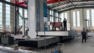 CNC Horizontal boring and milling machine with ram [upl. by Cohby]