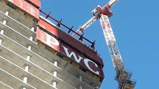 MILANO cantiere torre libeskind PWC costruzione PIANO 30 IN CARPENTERIA METALLICA [upl. by Einnal]