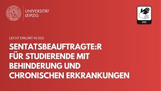 Senatsbeauftragter für Studierende mit Behinderung und chronischen Erkrankungen in DGS [upl. by Godden755]