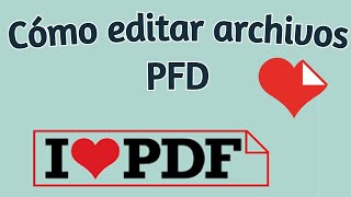 🔄 COMO EDITAR ARCHIVOS PDF  Como convertir WORD A PDF 🔄 [upl. by Noirrad]