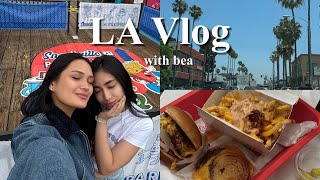 LA VLOG  first time in la with Bea  shopping at the grove [upl. by Atteuqihc795]