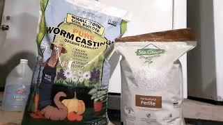 How To Make DIY Plant Soil Seed Starting Mix Coco Coir Perlite Worm Castings [upl. by Buddie]