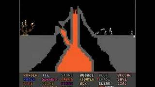 Powder game  realistic volcano [upl. by Ydeh]