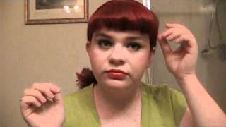 Betty bangs vintage hair tutorial with the fabulous Miss Pixie [upl. by Elsa]