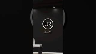 Gauri Name logo design ✨ Best logo design shorts corel logo trending art gauri [upl. by Esorylime435]