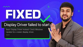 How to Fix Display Driver Failed to Start Error on Windows [upl. by Akcira]