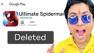 I played LOST Playstore SPIDERMAN Games😱 [upl. by Nerwal]