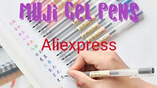 MUJI Gel pens AliexpressFaux [upl. by Ecirum]