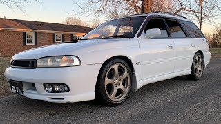 1996 Subaru Legacy GTB Twin Turbo JDM Walk around [upl. by Ardnusal]