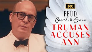 Truman Accuses Ann Woodward of Murder  Scene  FEUD Capote Vs The Swans  FX [upl. by Frasco841]