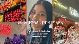 DAILY VLOG Ultimo dia de trabalho rotina da gelateria e festival indiano na Nova Zelândia 🍨🇳🇿🤍✨ [upl. by Peednam]