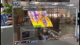 Transparent 30 inch OLED monitor [upl. by Ttekcirc]