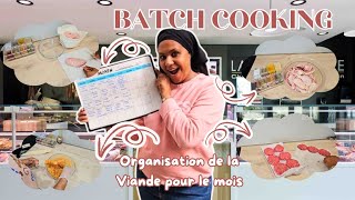 BATCH COOKING organisation de la viande pour plannifier le menu du mois [upl. by Nollie]