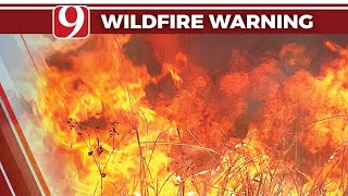 WATCH LIVE  News 9 Storm Tracker Marty Logan In Oklahoma Panhandle Tracking Fires  April 5 2022 [upl. by Lorant514]