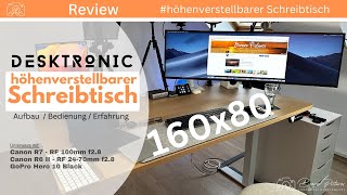 Desktronic  Schreibtisch höhenverstellbar  Review  Aufbau amp Erfahrungen [upl. by Anna-Diana]