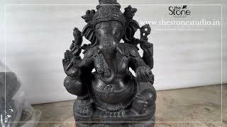 18 inch Ganesha Stone Statue wwwthestonestudioin [upl. by Arda]