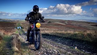 Triumph street scrambler 900  Getting dirty in rugged Wales Uk  Off road [upl. by Refinnaj]