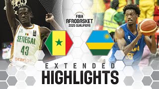 Senegal 🇸🇳 v Rwanda 🇷🇼  Extended Highlights  FIBA AfroBasket 2025 Qualifiers [upl. by Hploda]