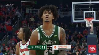 Syracuse vs Le Moyne  2024114  NCAAB Game [upl. by Vernen]