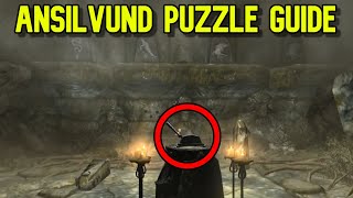 How to Solve the Pillar Puzzle in Ansilvund  Skyrim Walkthrough [upl. by Edualc]