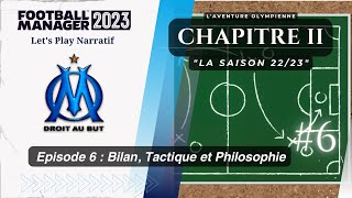 Football Manager 2023 OM 6  BILAN TACTIQUE ET PHILOSOPHIE [upl. by Aneerehs]