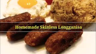 Homemade Skinless Longganisa [upl. by Oivat]